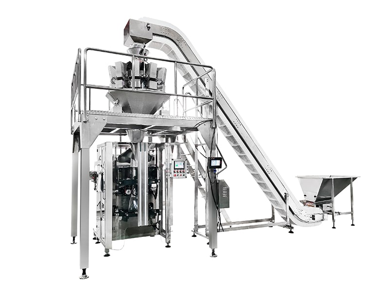 Granule VFFS Vertical Packing Machine Multihead Weigher