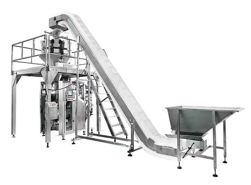 Automatic Pork Scratchings VFFS Form Fill Seal Weighing Packaging Machine