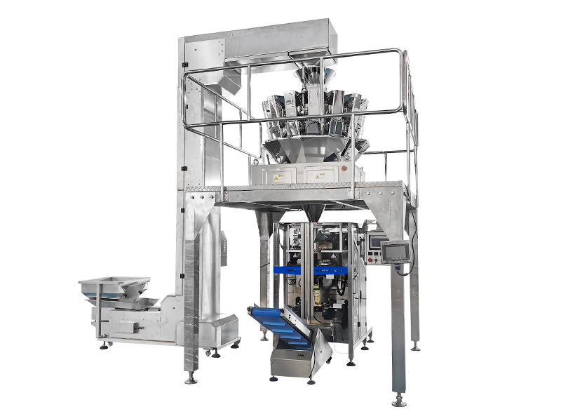 Samfull fully automatic frozen meatballs fish meat balls multihead weigher vffs vertical packaging machine