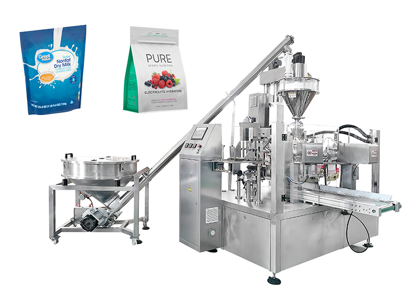 Powder Pre-made Pouch Doypack Filling Sealing Machine