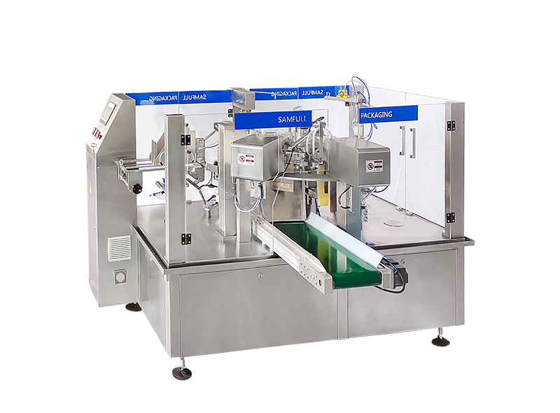 Powder Pre-made Pouch Doypack Filling Sealing Machine