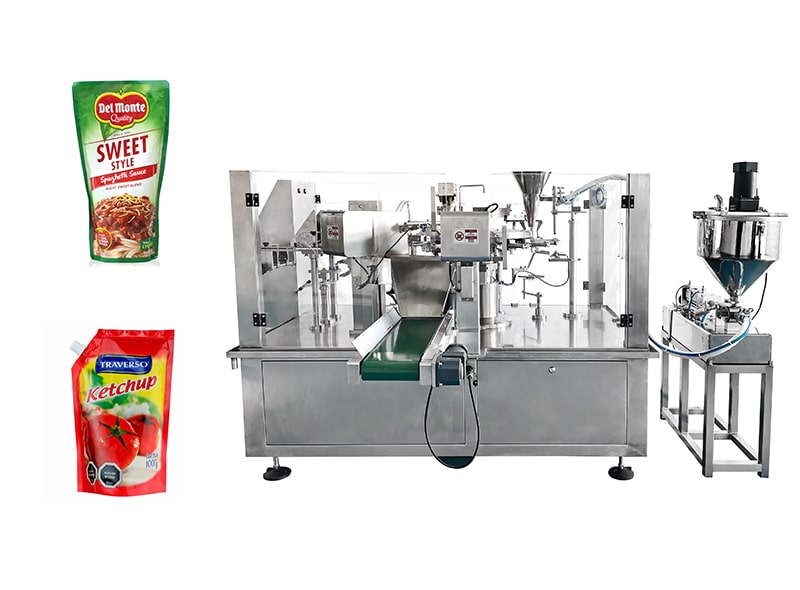 Sauce Premade Pouch(Doypack) Filling and Sealing Machine